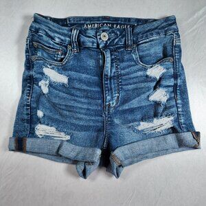 American Eagle NE(X)T LEVEL STRETCH High Waisted Denim Shorts 8
